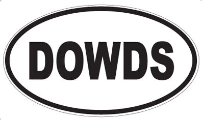 DOWDS - Oval Sticker