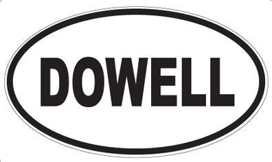 DOWELL - Oval Magnet