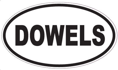 DOWELS - Oval Sticker