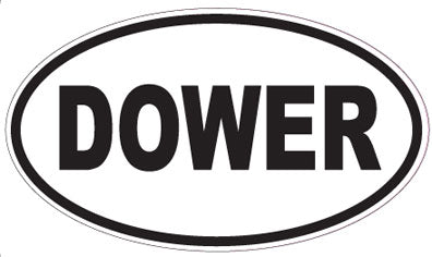 DOWER - Oval Sticker