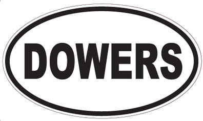 DOWERS - Oval Sticker