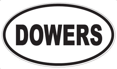 DOWERS - Oval Magnet