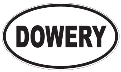 DOWERY - Oval Magnet