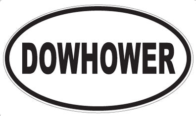 DOWHOWER - Oval Magnet
