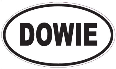 DOWIE - Oval Sticker