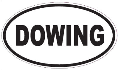 DOWING - Oval Sticker