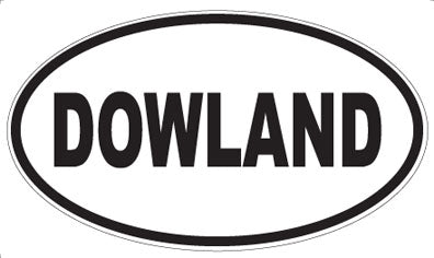 DOWLAND - Oval Sticker