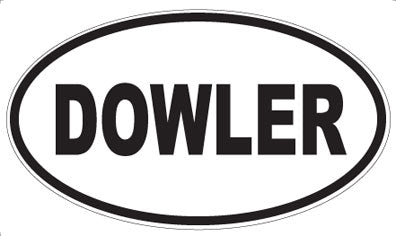 DOWLER - Oval Magnet