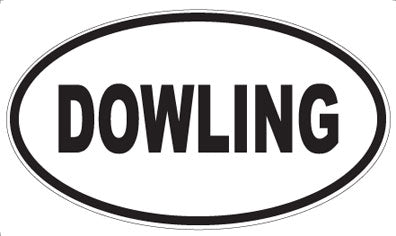 DOWLING - Oval Magnet