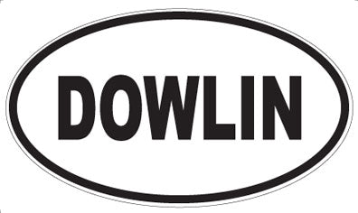 DOWLIN - Oval Magnet