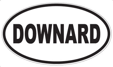 DOWNARD - Oval Magnet
