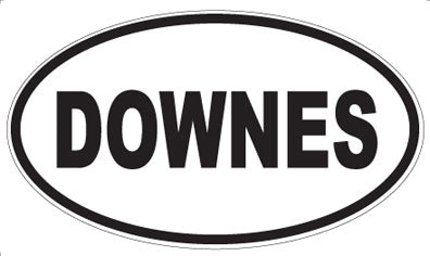 DOWNES - Oval Magnet