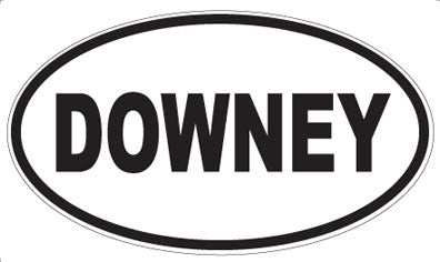 DOWNEY - Oval Magnet