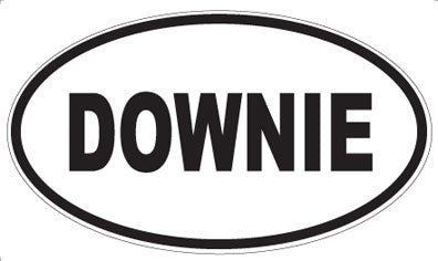 DOWNIE - Oval Magnet