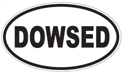 DOWSED - Oval Sticker