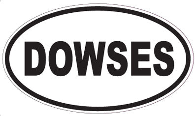 DOWSES - Oval Sticker