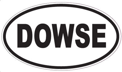 DOWSE - Oval Magnet