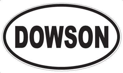 DOWSON - Oval Sticker