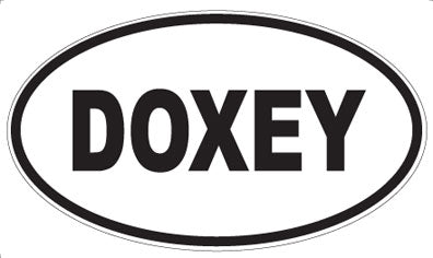DOXEY - Oval Sticker