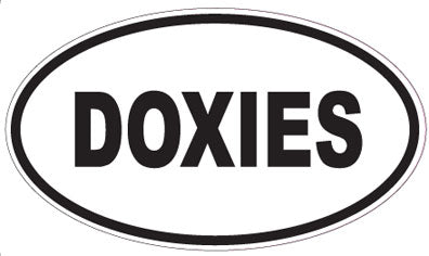 DOXIES - Oval Sticker