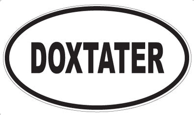 DOXTATER - Oval Sticker