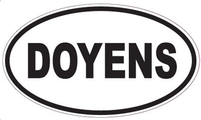 DOYENS - Oval Sticker