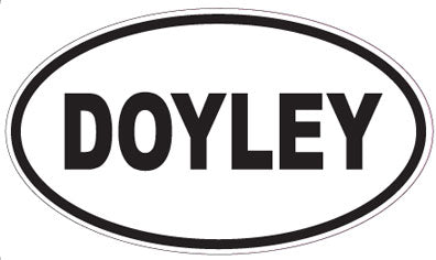 DOYLEY - Oval Sticker