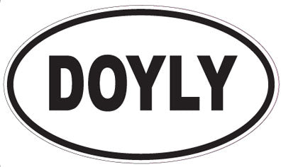 DOYLY - Oval Sticker