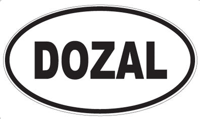 DOZAL - Oval Sticker