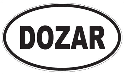 DOZAR - Oval Magnet