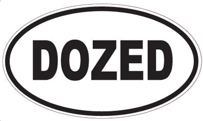DOZED - Oval Sticker
