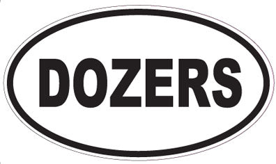 DOZERS - Oval Sticker