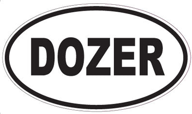 DOZER - Oval Magnet