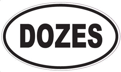 DOZES - Oval Magnet