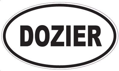 DOZIER - Oval Sticker