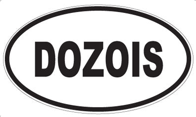 DOZOIS - Oval Sticker