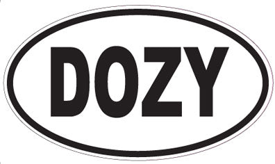 DOZY - Oval Sticker