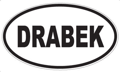DRABEK - Oval Magnet