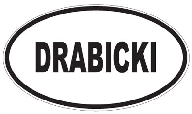 DRABICKI - Oval Sticker