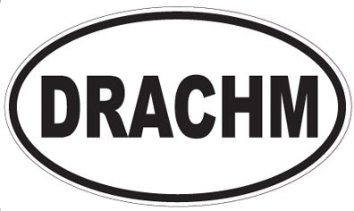 DRACHM - Oval Sticker