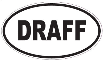 DRAFF - Oval Magnet
