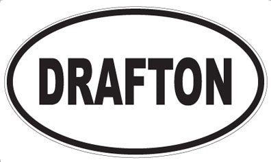 DRAFTON - Oval Sticker