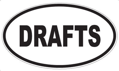 DRAFTS - Oval Magnet