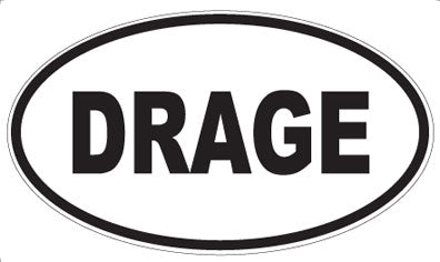 DRAGE - Oval Sticker