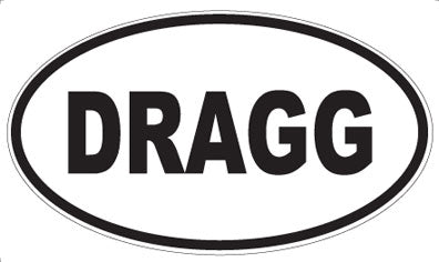 DRAGG - Oval Sticker