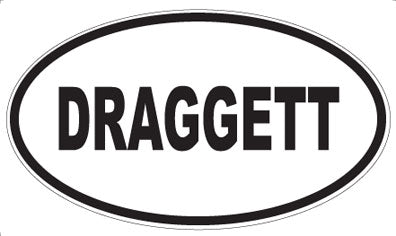 DRAGGETT - Oval Sticker