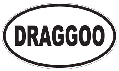 DRAGGOO - Oval Sticker
