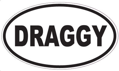 DRAGGY - Oval Sticker