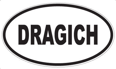 DRAGICH - Oval Magnet
