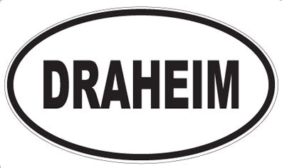 DRAHEIM - Oval Sticker